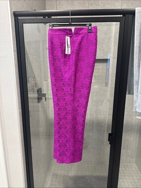 Preston & York Fuchsia Lace Straight Leg Pants